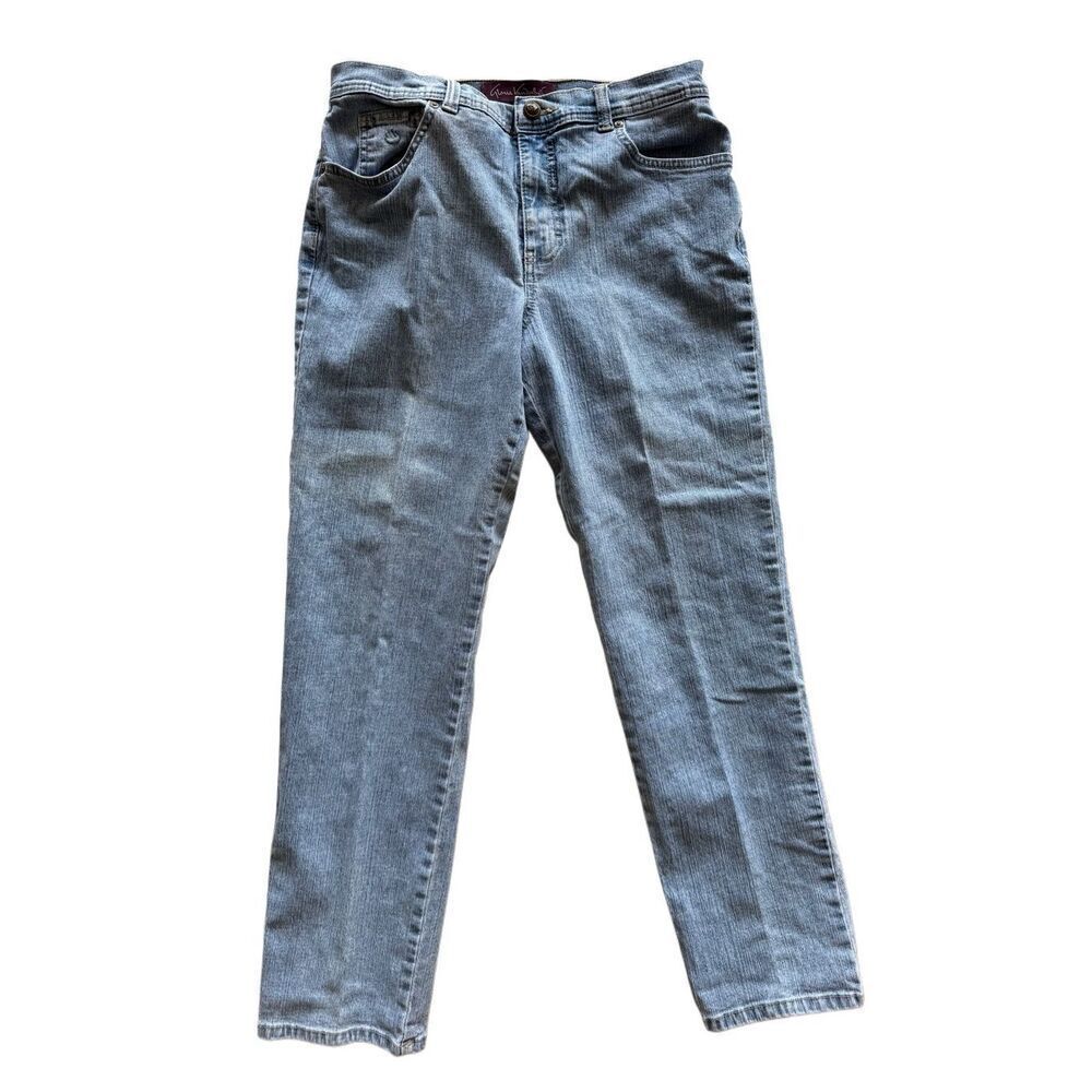 Gloria Vanderbilt Amanda straight leg women's size 10 short missy light blue jea